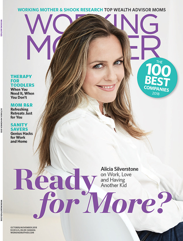 Alicia Silverstone, Working Mother Magazine
